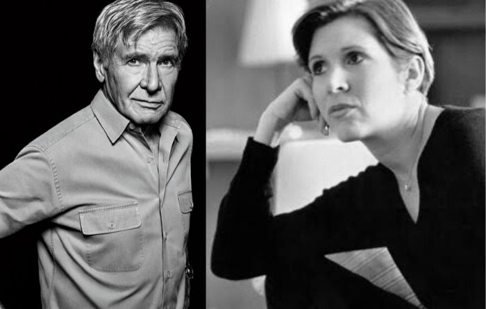 
Carrie Fisher and Harrison Ford Star Wars