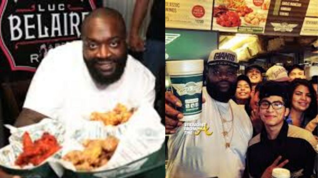 Rick Ross enjoys with some delicious snacks 