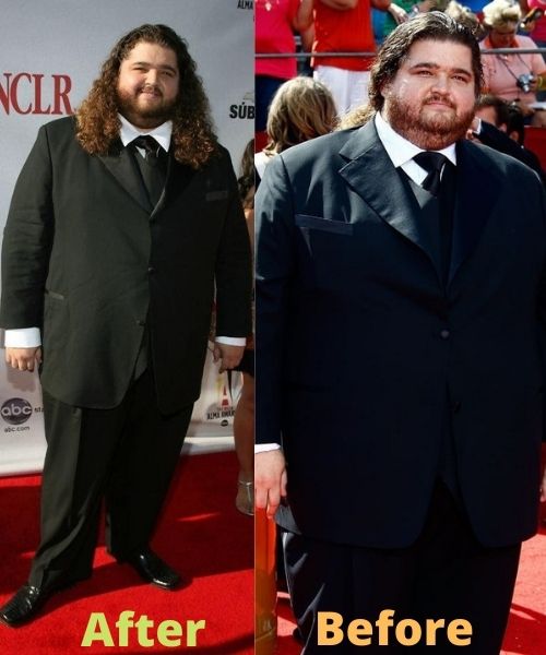 What did Jorge Garcia look like before and after weight loss?
