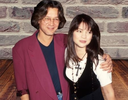 Valerie Bertinelli, the ex-wife of guitarist Eddie Van Halen.