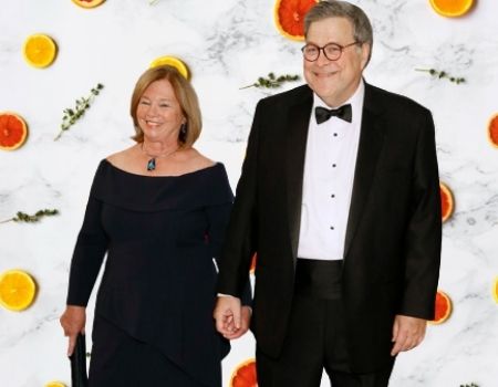 Who is William Barr's wife Christine Moynihan?